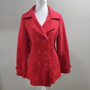Red Peacoat Medium